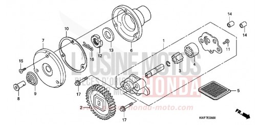 OIL PUMP CBF125MB de 2011